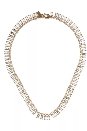 Kenneth Jay Lane Women Necklaces - Crystal-embellished gold-tone necklace