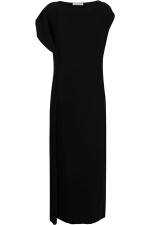 The Row Blathine asymmetric midi dress