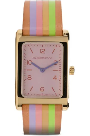 Lacalifornienne Daybreak striped watch