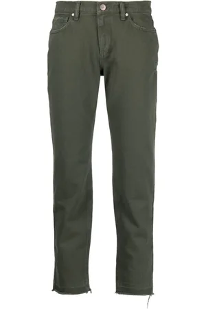 P.A.R.O.S.H. Frayed-hem straight-leg jeans