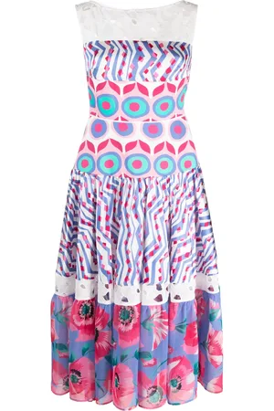 TALBOT RUNHOF Hokane panelled sleeveless midi dress