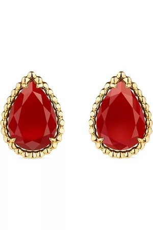 Boucheron Women Earrings - 18kt yellow gold Serpent Bohème stud earrings