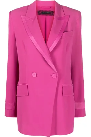 Patrizia Pepe Tonal-trim double-breasted blazer