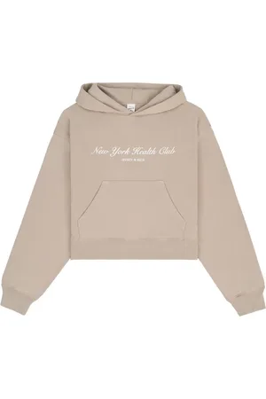 Sporty & Rich NY Health Club cropped hoodie