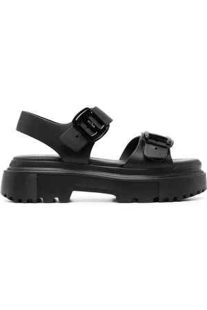 Hogan Women Sandals - Platform leather sandals