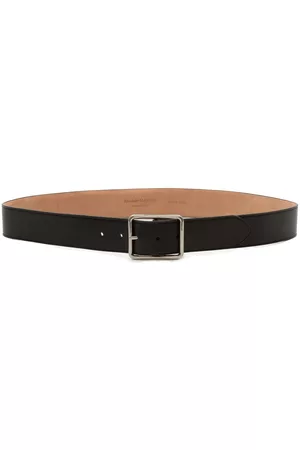 Alexander McQueen Men Belts - Slim-leather buckle belt