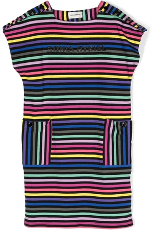 Sonia Rykiel Enfant Stripe-pattern short-sleeve dress
