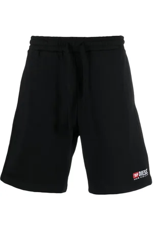 Diesel P-Crown-Div logo-embroidered track shorts