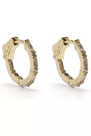 Kenneth Jay Lane Women Earrings - Crystal-embellished hoop earrings