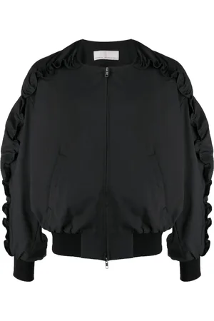 Random Identities Ruched zip-up bomber jacket