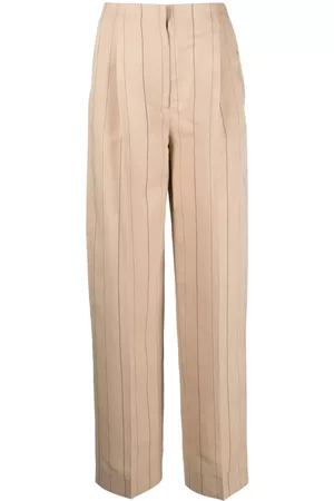 LARDINI Women Formal Pants - Pinstripe tailored-cut trousers