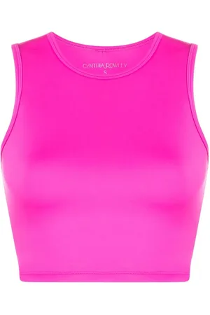 Cynthia Rowley Racerback cropped tank top