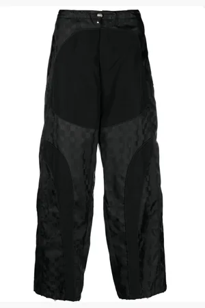 MISBHV Monogram-jacquard wide-leg trousers