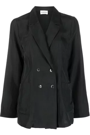 P.a.r.o.s.h. Women Double Breasted Blazers - Double-breasted silk blazer