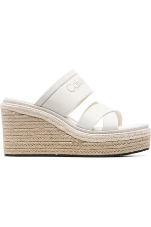 Calvin klein sales wedge flip flops