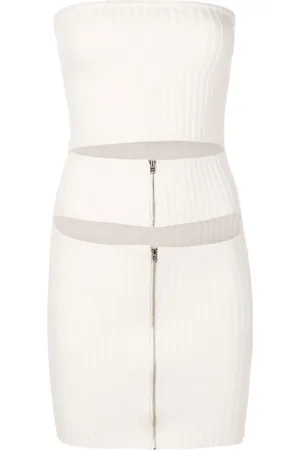 Gloria Coelho Ribbed cut-out detail dress