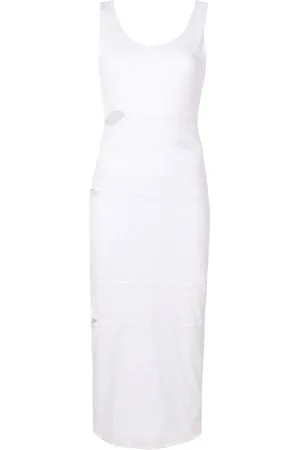 Gloria Coelho Cut out-detail sleeveless midi dress