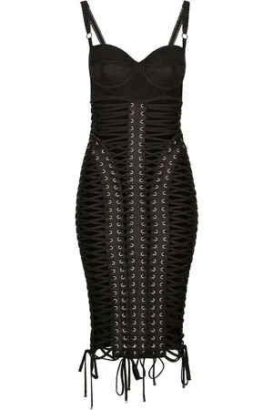 Dolce & Gabbana KIM DOLCE&GABBANA eyelet-detail midi dress