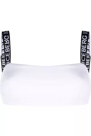 Iceberg Women Bikini Tops - Logo-tape bikini top