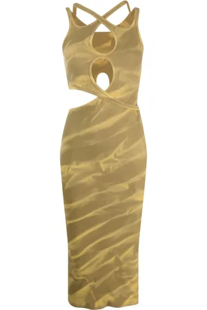 DION LEE Abstract-print midi dress