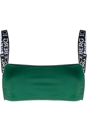 Iceberg Logo-tape bikini top