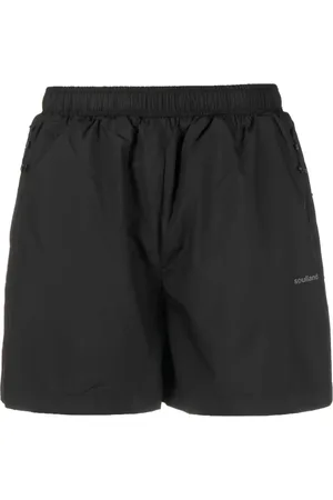 Soulland Mateo logo-print swim shorts