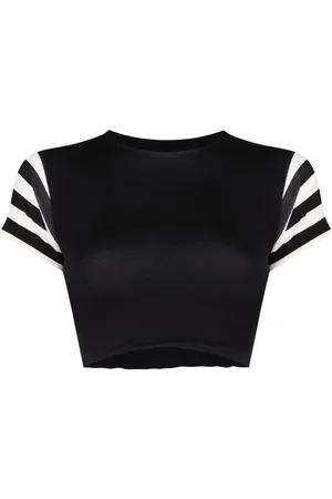 Gloria Coelho Cropped short-sleeved T-shirt