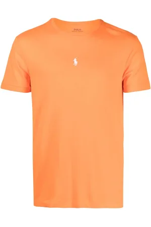 Orange polo cheap shirt back