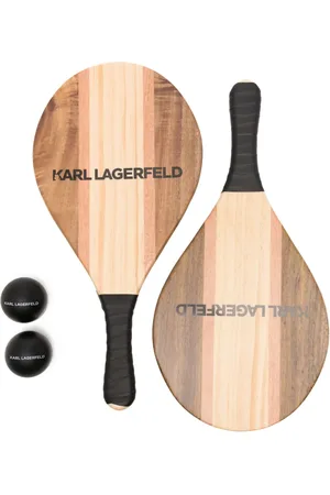 Karl Lagerfeld Logo-print beach game set