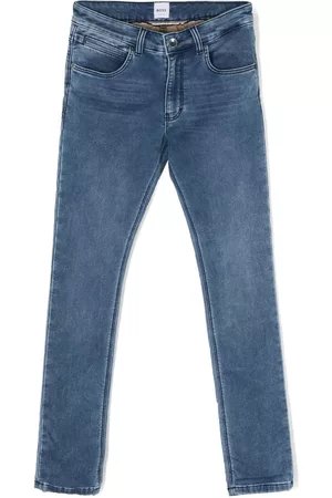HUGO BOSS Boys Jeans - Embossed-logo washed jeans