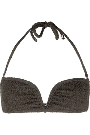 Nanushka Textured-finish bikini top