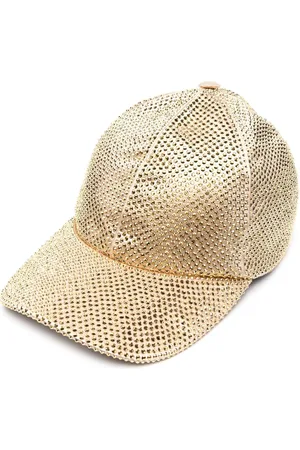 Prada Crystal-embellished satin baseball cap