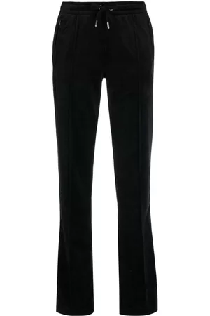 Juicy Couture Women Pants - Rhinestone-embellished velvet track pants