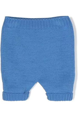 LITTLE BEAR Shorts - Turn-up hem knitted cotton bloomers