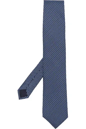 Pal Zileri Graphic-print pointed silk tie