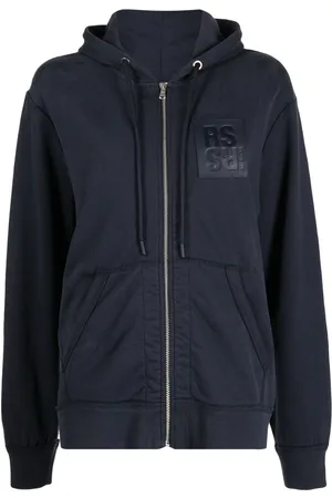 RAF SIMONS Logo-patch zip-up hoodie