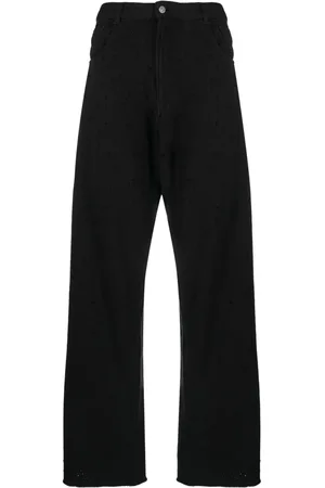 Maison Margiela Paint-splatter wide-leg cotton trousers