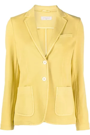 Circolo Women Blazers - Piqué-weave single-breasted blazer