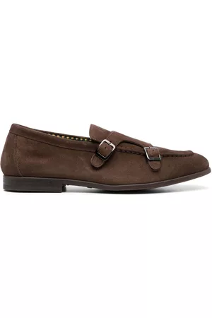 Doucal's Shoes - Buckle-fastening suede monk shoes