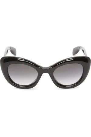 Alexander McQueen Cat-eye skull-charm sunglasses