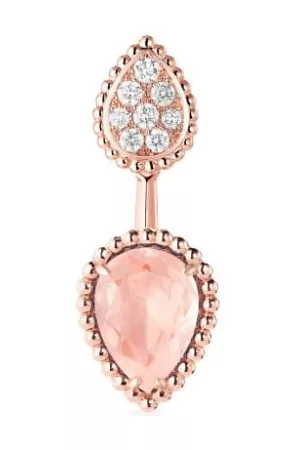 Boucheron Women Earrings - 18kt rose gold Serpent Bohème diamond single earring