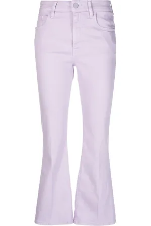 Jacob Cohen Victoria logo-embroidered cropped flared jeans