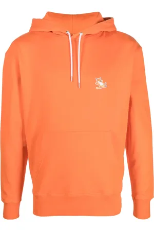 Maison Kitsuné Appliqu??-logo cotton hoodie