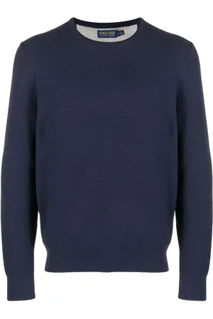 Ralph Lauren Logo-embroidered waffle-knit jumper