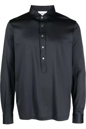 D4.0 Men Polo Shirts - Cutaway-collar cotton polo shirt