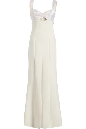 Cinq A Sept Julie sweetheart-neck side-slit gown