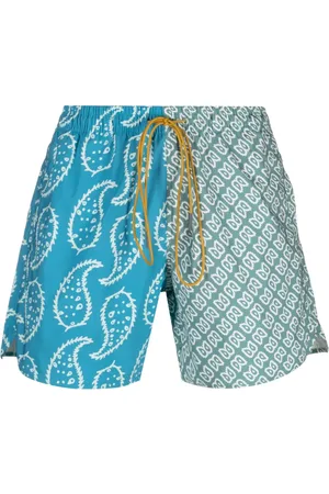Rhude Graphic-print drawstring swim shorts