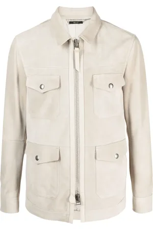 Tom Ford Zip-up suede shirt jacket