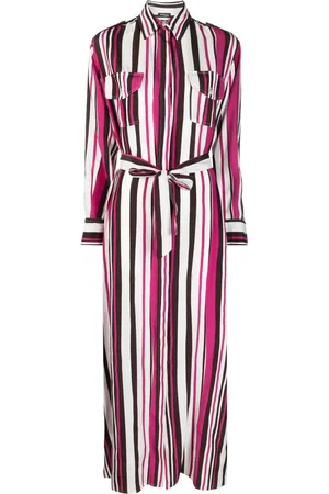 Kiton Striped shirt long dress