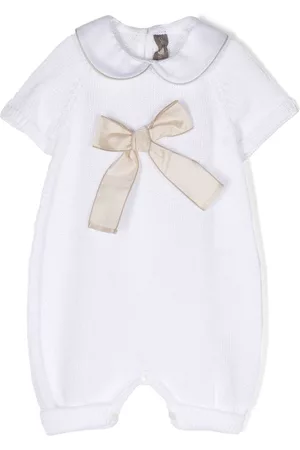 LITTLE BEAR Rompers - Bow-detail knitted romper